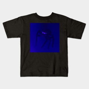 Jumping Spider Drawing V23 (Blue 1) Kids T-Shirt